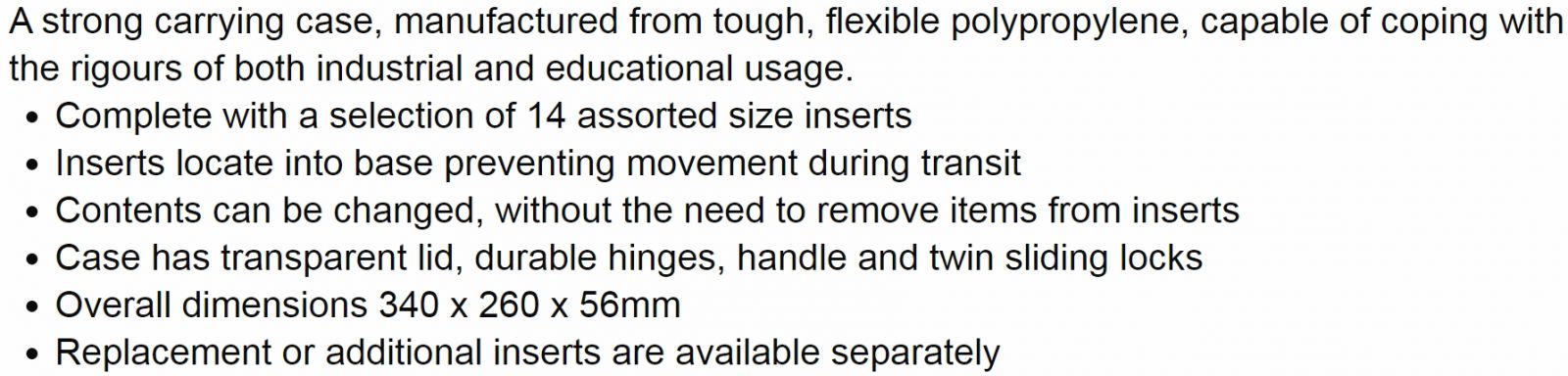 מערכת ניידת לאחסון רכיבים RAACO 123532 A4-14 TEXT